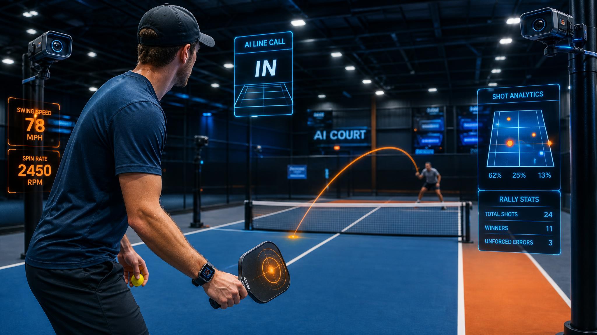 AI-driven line calls and real-time shot analytics are moving from the pro tour toward the community court.